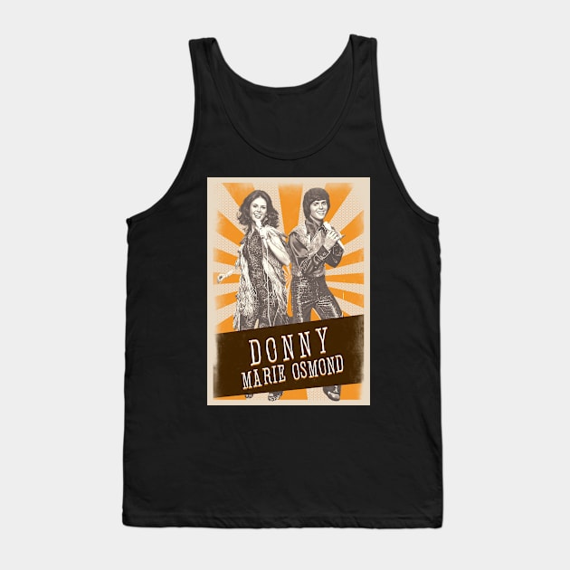 Vintage Aesthetic Donny And Marie Osmond Tank Top by SkulRose